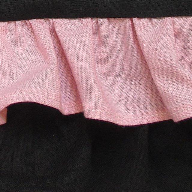 上履き入れ 女の子大好きフリル ピンク 黒コーデ Minne 日本最大級のハンドメイド 手作り通販サイト