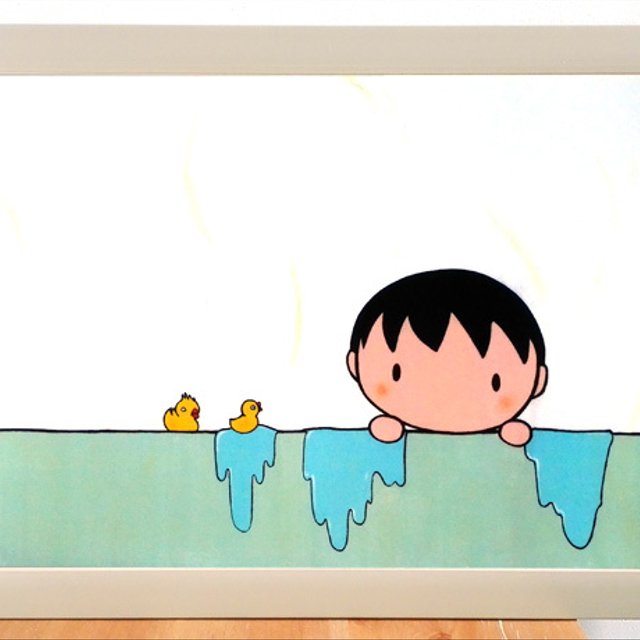 イラストポスター お風呂に入る男の子 ハンドメイドマーケット Minne