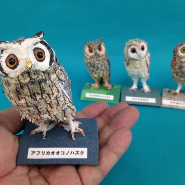 福耳saセット フクロウ ミミズク 4体セット ハンドメイドマーケット Minne 福耳saセット フクロウ ミミズク 4体セット ハンドメイドマーケット Minne