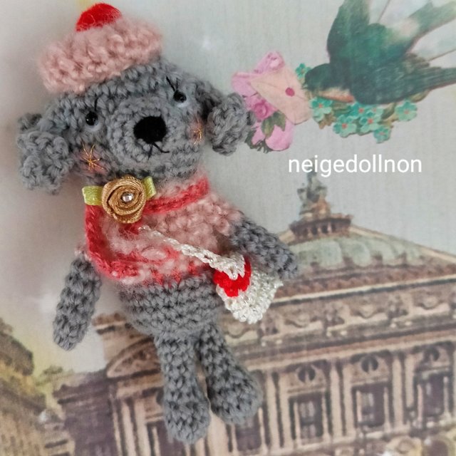 小さなあみぐるみ犬 グレー Minne 日本最大級のハンドメイド 手作り通販サイト 小さなあみぐるみ犬 グレー Minne 日本最大級のハンドメイド 手作り通販サイト