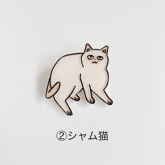 三毛猫とシャム猫の真顔ブローチ Minne 日本最大級のハンドメイド 手作り通販サイト 三毛猫とシャム猫の真顔ブローチ Minne 日本最大級のハンドメイド 手作り通販サイト