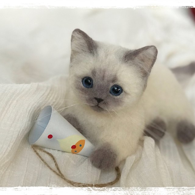 Miyonsawara様リクエスト品 可愛い子猫 シャム猫 Minne 日本最大級のハンドメイド 手作り通販サイト