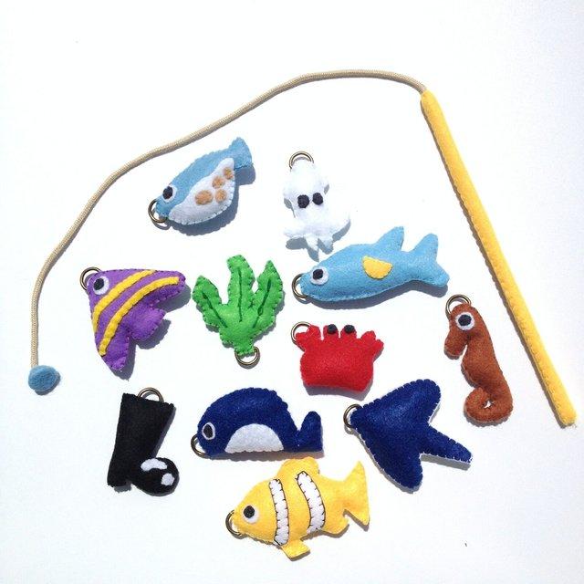 フェルト お魚釣りセット 知育グッズ 手作り おもちゃ ゲーム Minne 日本最大級のハンドメイド 手作り通販サイト