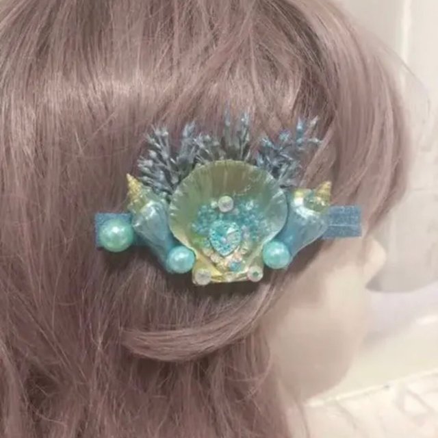 人魚の髪飾り ハンドメイドマーケット Minne 人魚の髪飾り ハンドメイドマーケット Minne