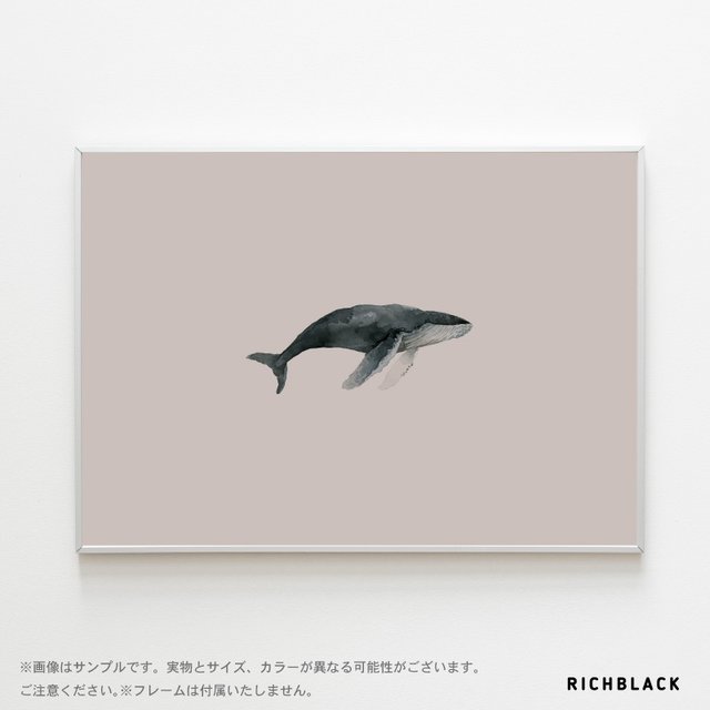 全3色 クジラ 水彩風 ポスター Whale 水彩画風 鯨 魚 子供部屋 韓国風 韓国 インテリア 北欧 北欧風 抽象画 イラスト 玄関 カフェ風 おしゃれ かわいい Minne 日本最大級のハンドメイド 手作り通販サイト