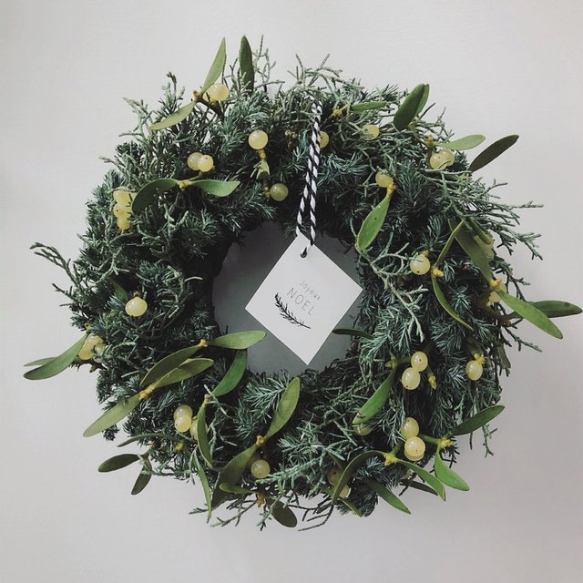 Mistletoe Wreath Green ヤドリギのリース クリスマスリース ハンドメイドマーケット Minne Mistletoe Wreath Green ヤドリギのリース クリスマスリース ハンドメイドマーケット Minne