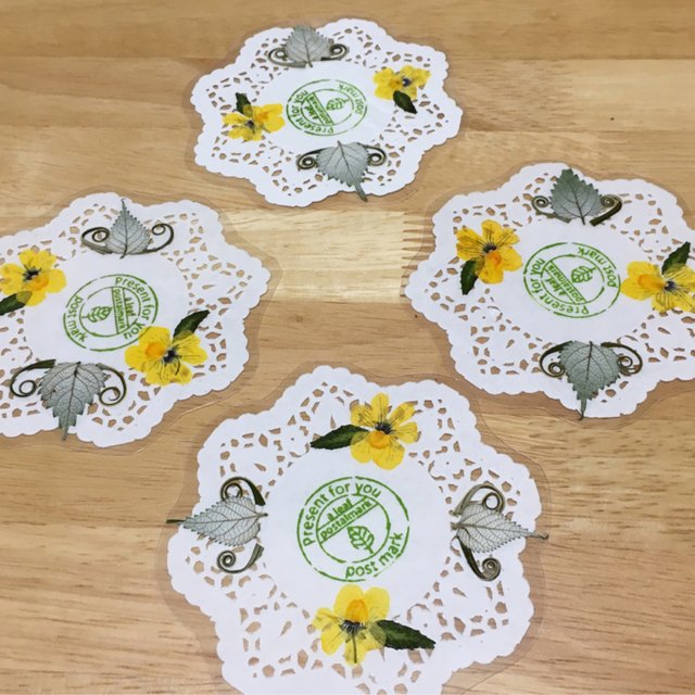ペーパー押し花コースター 4枚組 Minne 日本最大級のハンドメイド 手作り通販サイト ペーパー押し花コースター 4枚組 Minne 日本最大級のハンドメイド 手作り通販サイト