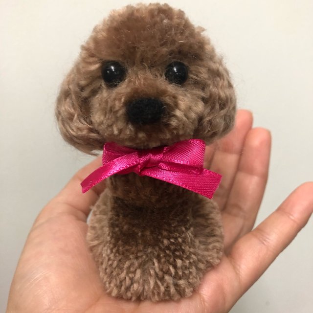 動物ぽんぽん 小さいトイプードル 光沢のある薄いキャメル ハンドメイドマーケット Minne 動物ぽんぽん 小さいトイプードル 光沢のある薄いキャメル ハンドメイドマーケット Minne