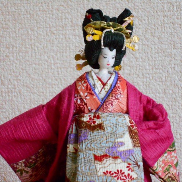 花魁 おいらん ピンク 立体和紙人形 ハンドメイドマーケット Minne 花魁 おいらん ピンク 立体和紙人形 ハンドメイドマーケット Minne