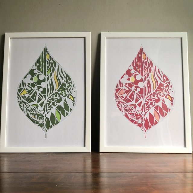 切り絵 Season セット 送料無料 フレーム付 切り絵 Season セット 送料無料 フレーム付
