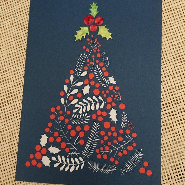 切り絵 クリスマスツリー ハンドメイドマーケット Minne 切り絵 クリスマスツリー ハンドメイドマーケット Minne