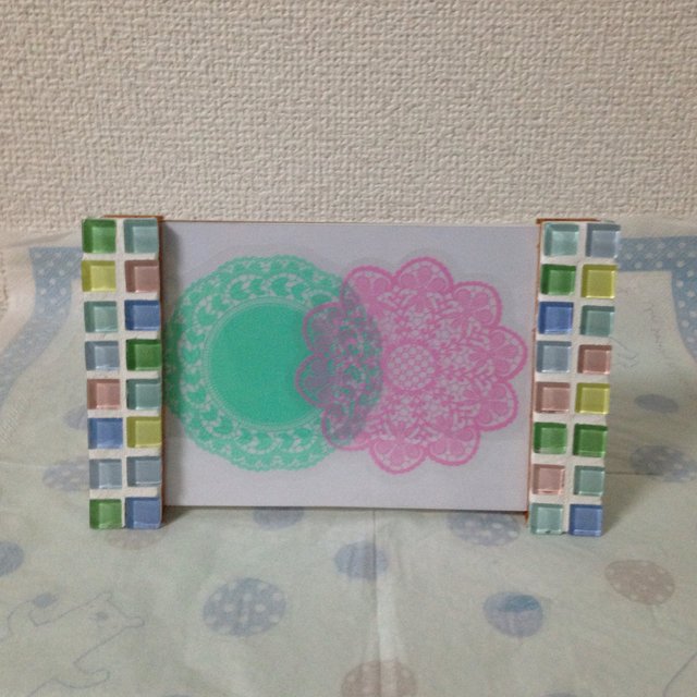 L字 写真立て パステル モザイクタイル ガラス Minne 日本最大級のハンドメイド 手作り通販サイト L字 写真立て パステル モザイクタイル ガラス Minne 日本最大級のハンドメイド 手作り通販サイト