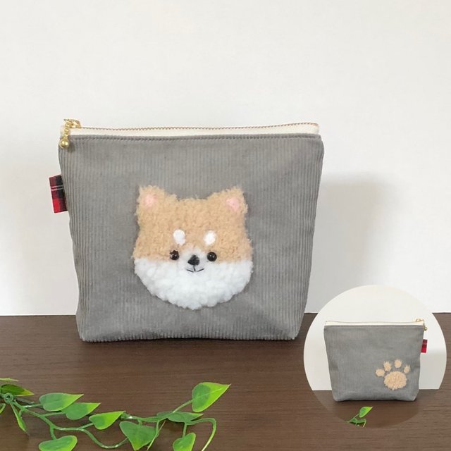 可愛いしば犬ポーチ うちの子 犬ポーチ コーデュロイポーチ Minne 日本最大級のハンドメイド 手作り通販サイト 可愛いしば犬ポーチ うちの子 犬ポーチ コーデュロイポーチ Minne 日本最大級のハンドメイド 手作り通販サイト