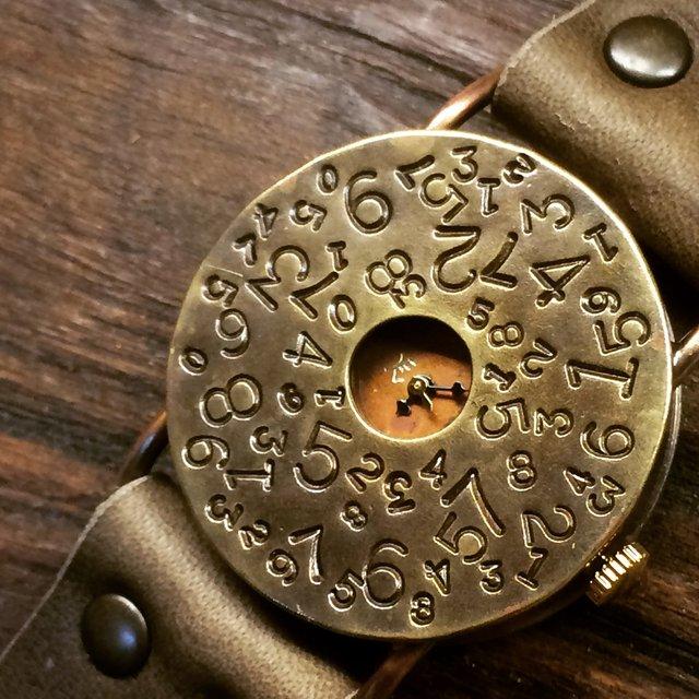 ◆『NUMBERS』　クォーツ式手作り腕時計◆ LBQ-3025-NUMBERS