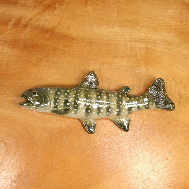 イワナ(20cm型)・陶芸作品 壁飾り(陶 さかな)