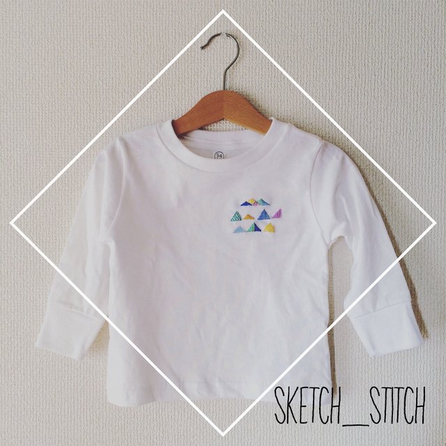 三角刺繍こども服 Minne 日本最大級のハンドメイド 手作り通販サイト 三角刺繍こども服 Minne 日本最大級のハンドメイド 手作り通販サイト