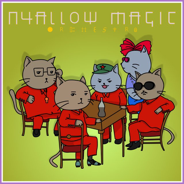 パロディtシャツ 猫 Ymoならぬ Nyallow Magic Orchestra ネコ好きのあなたへ メンズm レディースmサイズ ハンドメイドマーケット Minne