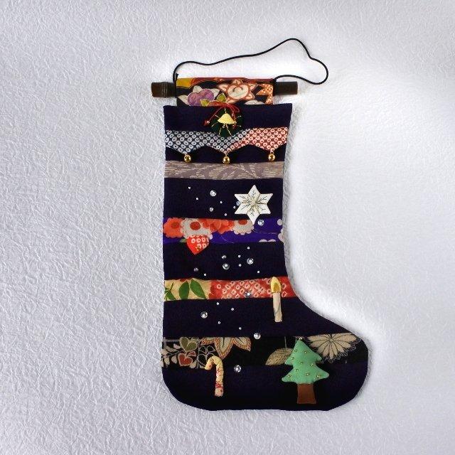クリスマス 靴下 古布 Cb 1 Minne 日本最大級のハンドメイド 手作り通販サイト