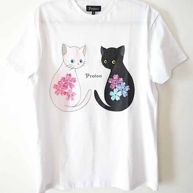 手鞠桜 Tシャツ White ハンドメイドマーケット Minne