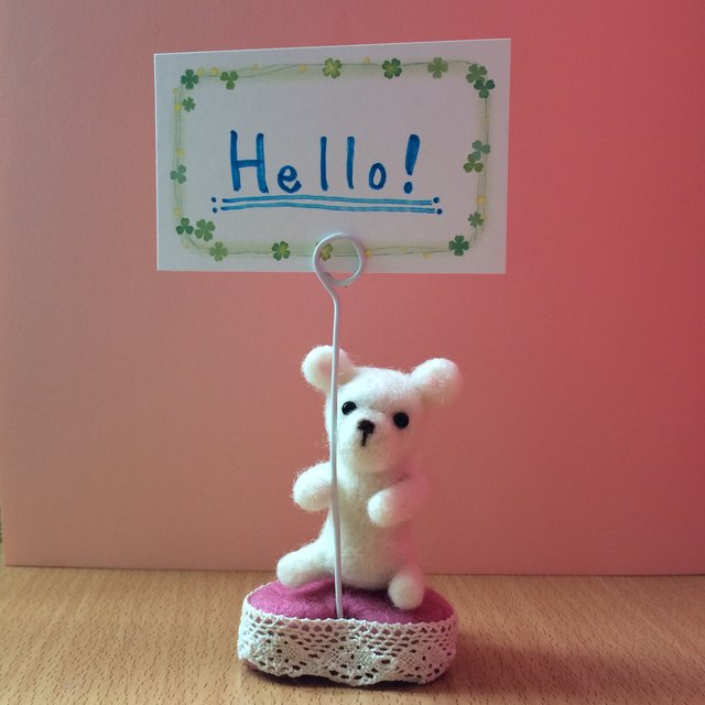 メモスタンド かわいいクマちゃん Minne 日本最大級のハンドメイド 手作り通販サイト