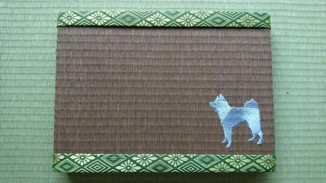 刺繍ミニ畳(犬)