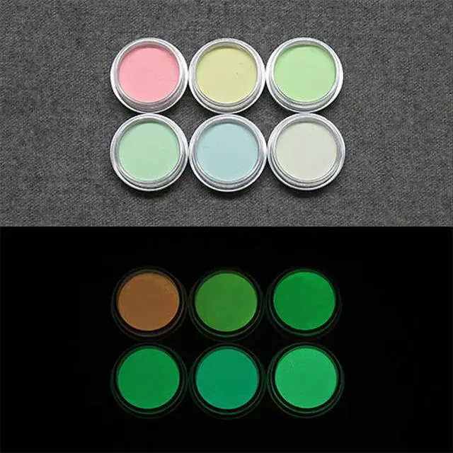 蓄光顔料（パウダー）N_Greenベース 基本色セット【Pale】【LumickColor　ルミックカラー　蓄光顔料】