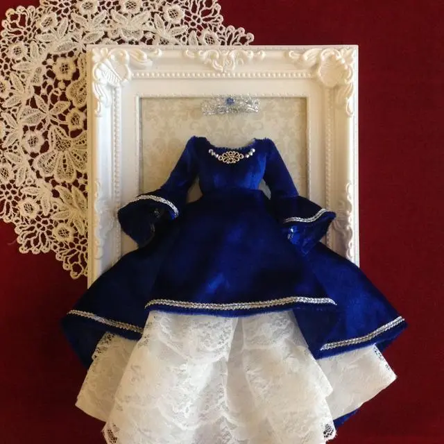 受注販売 ロイヤルブルーのプリンセスドレス ハンドメイドマーケット Minne 受注販売 ロイヤルブルーのプリンセスドレス ハンドメイドマーケット Minne