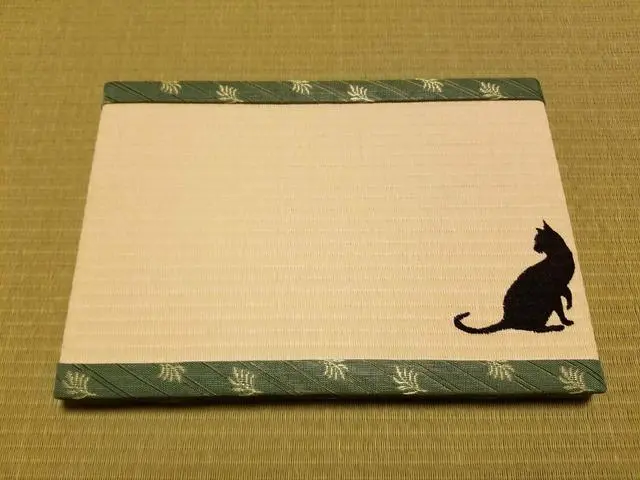 刺繍ミニ畳(猫)