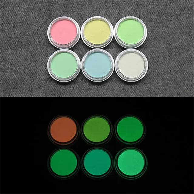 蓄光顔料（パウダー）N_Greenベース 基本色セット【Light】【LumickColor　ルミックカラー　蓄光顔料】