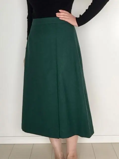 《受注製作》サイズ選べるラップスカート 新色グリーン