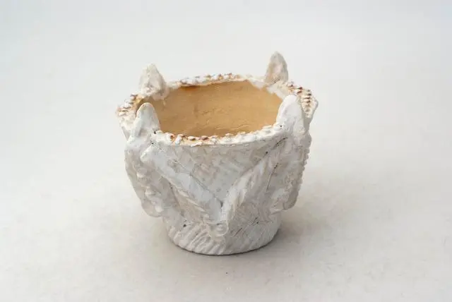 陶器製（2号ポット相当）縄文植木鉢 jomon-SS-8712