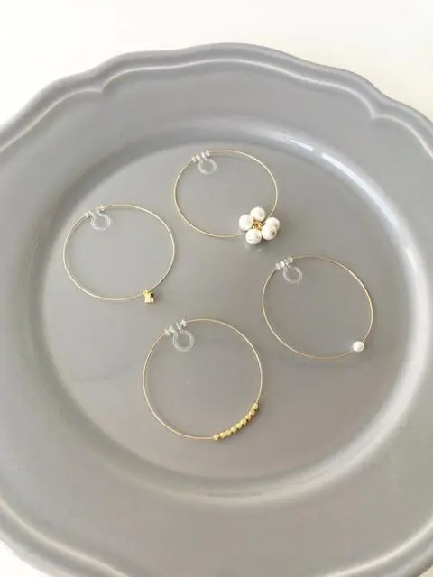 イヤリング　simple　big　hoop