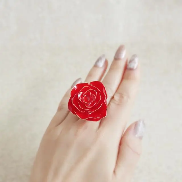 【リング】Classical Rose  L-size (ピュアレッド)