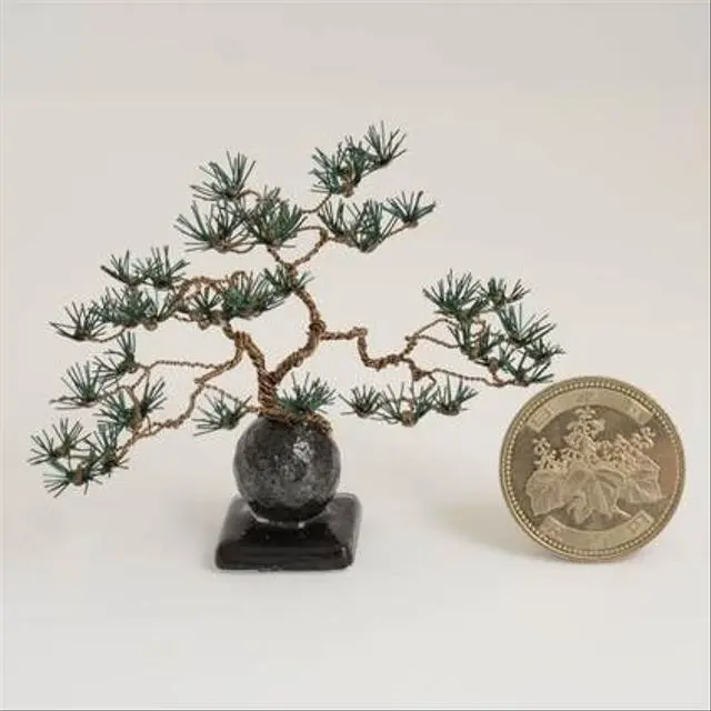 《Bonsai》松  ワイヤーで作った小さな盆栽