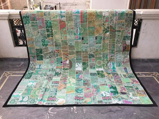 S様専用 カンバディア ラグ240㎝×200㎝ パッチワークラグ 敷物 インド-