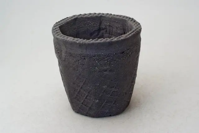 陶器製（3号ポット相当）　植木鉢  KELc-ブラック-8540