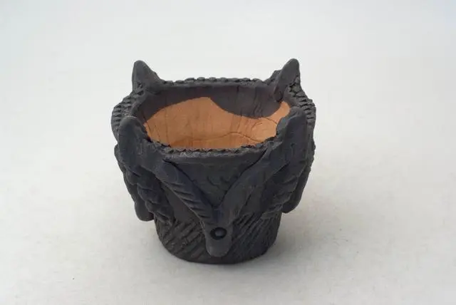 陶器製（2号ポット相当）縄文植木鉢 jomon-SS-8716