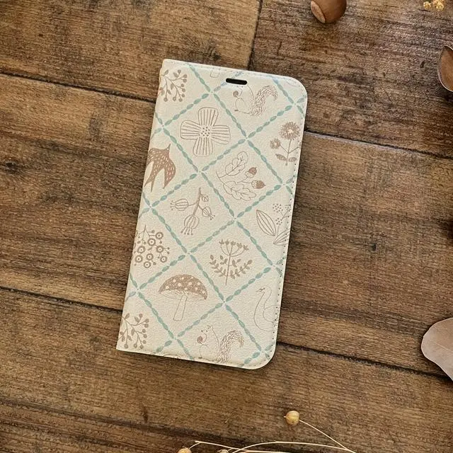 minori - beige/ 手帳型スマホケース【iPhone】