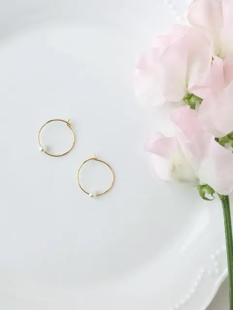 mini　＜hoop＞　 ピアス