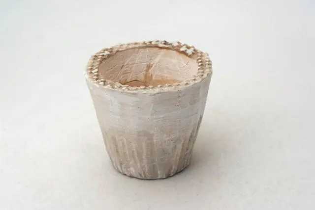 陶器製（2.5号ポット相当）　多肉植物の欲しがる植木鉢 NSSc-モスグリーン8694