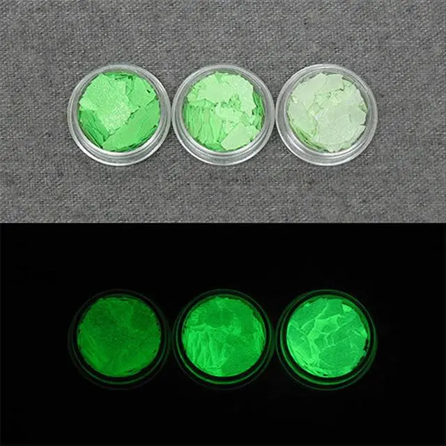 蓄光顔料(フレーク)Greenベース 0050　Bright　黄緑【LumickColor　ルミックカラー　蓄光顔料】